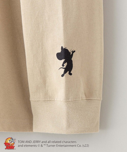 Tom&Jerry(トムアンドジェリー)の「【TOM AND JERRY /トムとジェリー 】ロンT 長袖 ユニセックスアイテム(Tシャツ/カットソー・メンズ・ホワイト/ダークグリーン/ベージュ/パープル/ホワイト系その他/グリーン系その他・MEDIUM/LARGE/X-LARGE)」の14枚目の写真