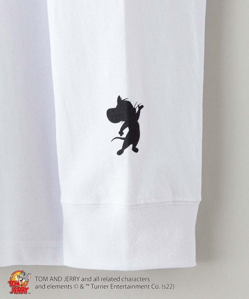 Tom&Jerry(トムアンドジェリー)の「【TOM AND JERRY /トムとジェリー 】ロンT 長袖 ユニセックスアイテム(Tシャツ/カットソー・メンズ・ホワイト/ダークグリーン/ベージュ/パープル/ホワイト系その他/グリーン系その他・MEDIUM/LARGE/X-LARGE)」の12枚目の写真