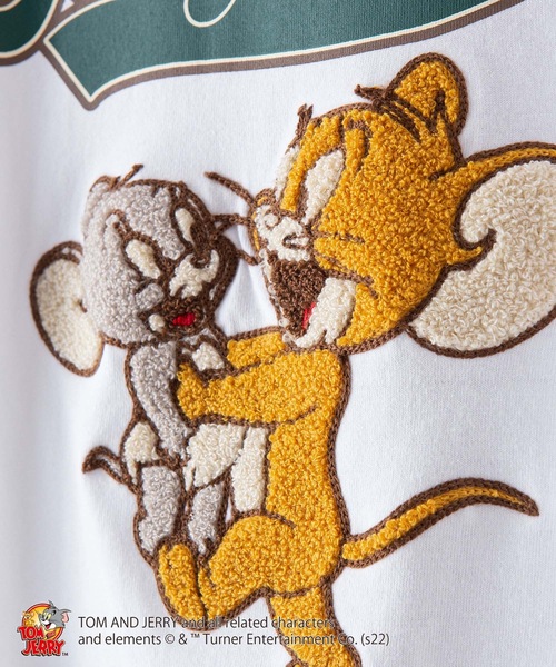 Tom&Jerry(トムアンドジェリー)の「【TOM AND JERRY /トムとジェリー 】ロンT 長袖 ユニセックスアイテム(Tシャツ/カットソー・メンズ・ホワイト/ダークグリーン/ベージュ/パープル/ホワイト系その他/グリーン系その他・MEDIUM/LARGE/X-LARGE)」の9枚目の写真