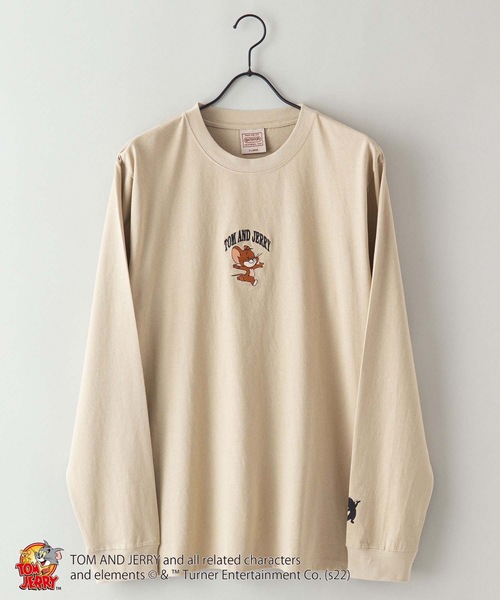 Tom&Jerry(トムアンドジェリー)の「【TOM AND JERRY /トムとジェリー 】ロンT 長袖 ユニセックスアイテム(Tシャツ/カットソー・メンズ・ホワイト/ダークグリーン/ベージュ/パープル/ホワイト系その他/グリーン系その他・MEDIUM/LARGE/X-LARGE)」の13枚目の写真