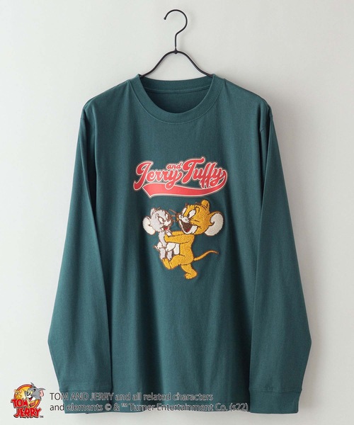 Tom&Jerry(トムアンドジェリー)の「【TOM AND JERRY /トムとジェリー 】ロンT 長袖 ユニセックスアイテム(Tシャツ/カットソー・メンズ・ホワイト/ダークグリーン/ベージュ/パープル/ホワイト系その他/グリーン系その他・MEDIUM/LARGE/X-LARGE)」の15枚目の写真