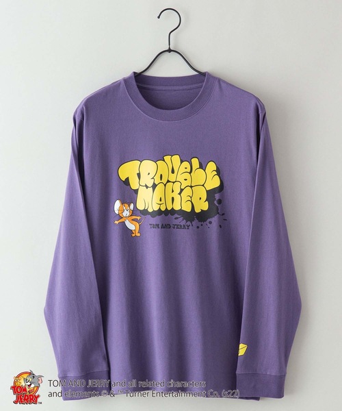 Tom&Jerry(トムアンドジェリー)の「【TOM AND JERRY /トムとジェリー 】ロンT 長袖 ユニセックスアイテム(Tシャツ/カットソー・メンズ・ホワイト/ダークグリーン/ベージュ/パープル/ホワイト系その他/グリーン系その他・MEDIUM/LARGE/X-LARGE)」の18枚目の写真