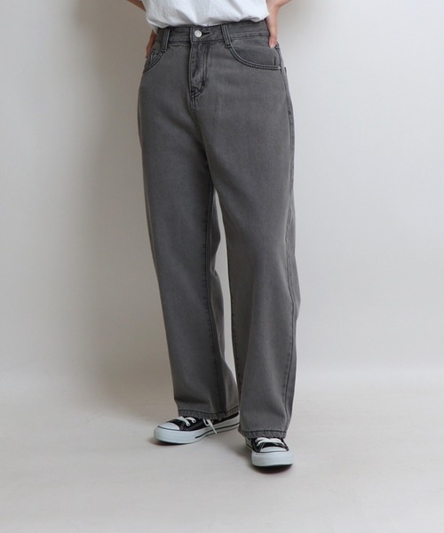 Confirm（コンファーム）の「ベーシックストレートデニムパンツ【Confirm】（デニムパンツ・メンズ・ライトブルー/ブラック/グレー/サックスブルー/ブルー・M/L/XL）」の4枚目の写真