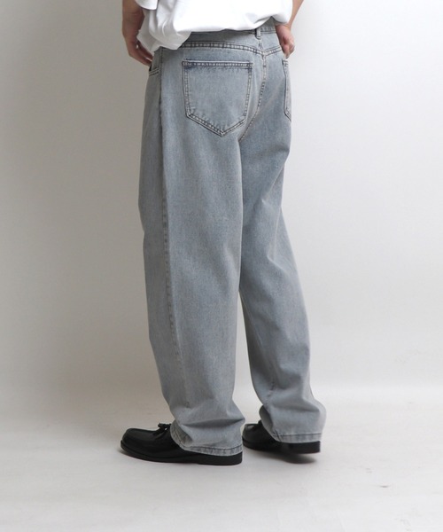 Confirm（コンファーム）の「ベーシックストレートデニムパンツ【Confirm】（デニムパンツ・メンズ・ライトブルー/ブラック/グレー/サックスブルー/ブルー・M/L/XL）」の7枚目の写真