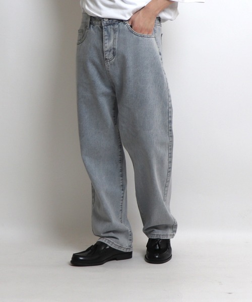 Confirm（コンファーム）の「ベーシックストレートデニムパンツ【Confirm】（デニムパンツ・メンズ・ライトブルー/ブラック/グレー/サックスブルー/ブルー・M/L/XL）」の8枚目の写真