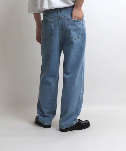 Confirm（コンファーム）の「ベーシックストレートデニムパンツ【Confirm】（デニムパンツ・メンズ・ライトブルー/ブラック/グレー/サックスブルー/ブルー・M/L/XL）」の10枚目の写真