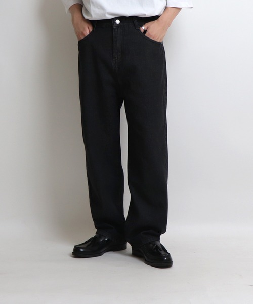 Confirm（コンファーム）の「ベーシックストレートデニムパンツ【Confirm】（デニムパンツ・メンズ・ライトブルー/ブラック/グレー/サックスブルー/ブルー・M/L/XL）」の21枚目の写真