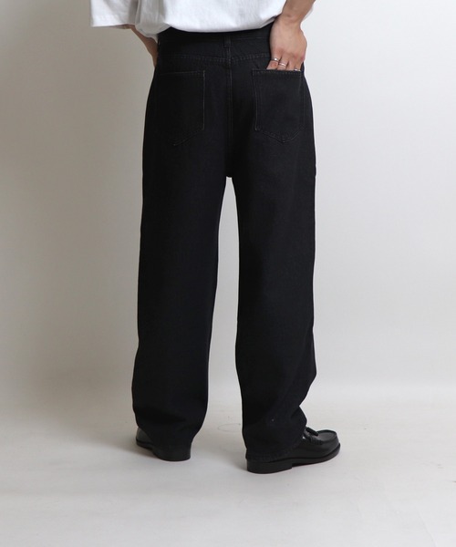 Confirm（コンファーム）の「ベーシックストレートデニムパンツ【Confirm】（デニムパンツ・メンズ・ライトブルー/ブラック/グレー/サックスブルー/ブルー・M/L/XL）」の22枚目の写真