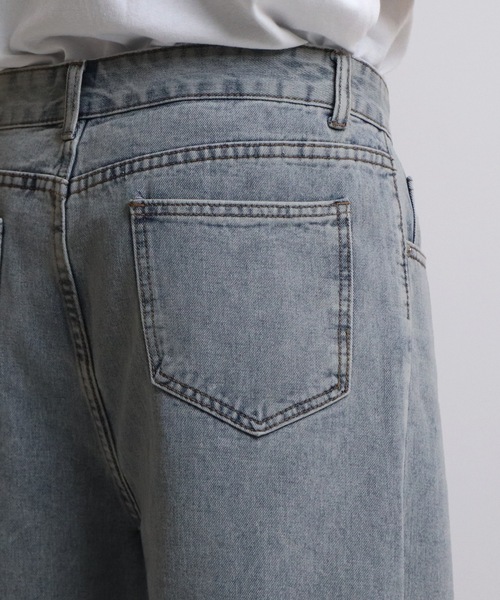 Confirm（コンファーム）の「ベーシックストレートデニムパンツ【Confirm】（デニムパンツ・メンズ・ライトブルー/ブラック/グレー/サックスブルー/ブルー・M/L/XL）」の18枚目の写真