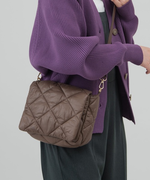 Aunt Marie's（アントマリーズ）の「キルティングショルダーバッグ / ハンドバッグ / 3WAYバッグ（ショルダーバッグ・レディース・ブラック/ブラウン/アイボリー・FREE）」の20枚目の写真