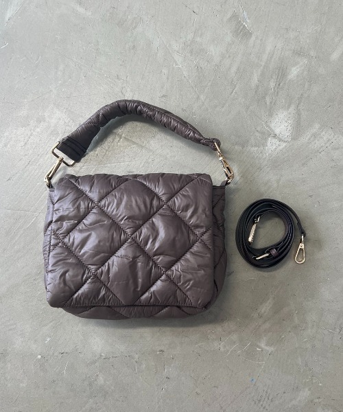 Aunt Marie's（アントマリーズ）の「キルティングショルダーバッグ / ハンドバッグ / 3WAYバッグ（ショルダーバッグ・レディース・ブラック/ブラウン/アイボリー・FREE）」の21枚目の写真