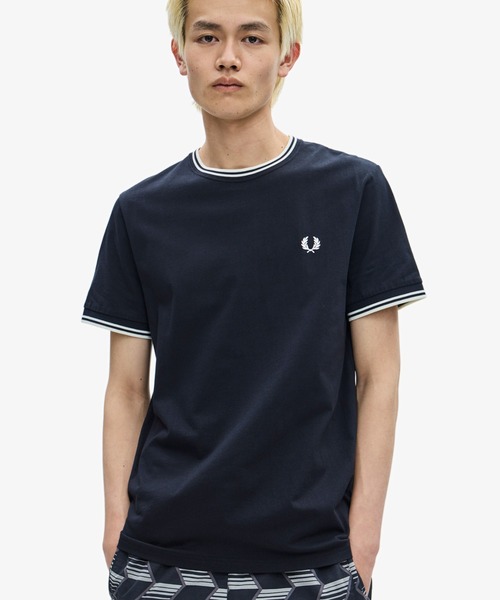 フレッドペリー Twin Tipped T-Shirt TWIN TIPPED T-SHIRT M1588 102_BLACK（Tシャツ/カットソー