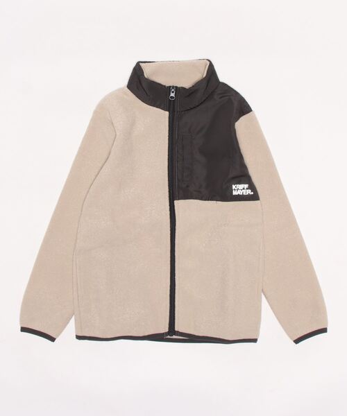 KRIFF MAYER Kid's Collection(クリフメイヤーキッズコレクション)の「裏起毛かるポカJK(ブルゾン・キッズ・カーキ/グレー/ブラック/ブラウン・130/170/120/150/160/140)」の2枚目の写真