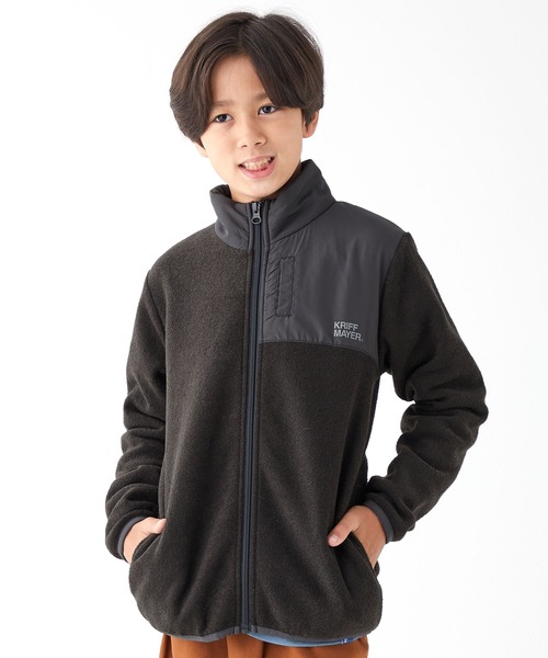 KRIFF MAYER Kid's Collection(クリフメイヤーキッズコレクション)の「裏起毛かるポカJK(ブルゾン・キッズ・カーキ/グレー/ブラック/ブラウン・130/170/120/150/160/140)」の1枚目の写真