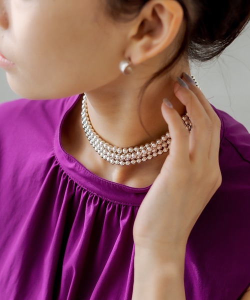 ear PAPILLONNER（イアパピヨネ）の「シルバー925ナバホパール5×125ネックレス（ネックレス・レディース・シルバー系その他5・ONE SIZE）」の11枚目の写真