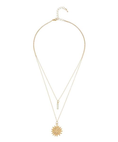 EVRIS（エヴリス）の「SUNNY STONE ネックレス（ネックレス・レディース・シルバー/ゴールド・FREE）」の4枚目の写真