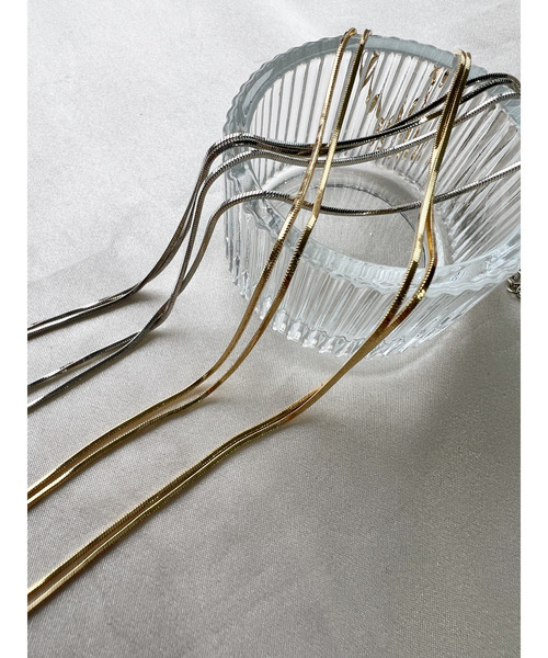 VENCEEXCHANGE（ヴァンスエクスチェンジ）の「シンプル2連ネックレス（ネックレス・レディース・Silver/GOLD ・FREE）」の6枚目の写真