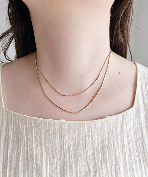 VENCEEXCHANGE（ヴァンスエクスチェンジ）の「シンプル2連ネックレス（ネックレス・レディース・Silver/GOLD ・FREE）」の18枚目の写真