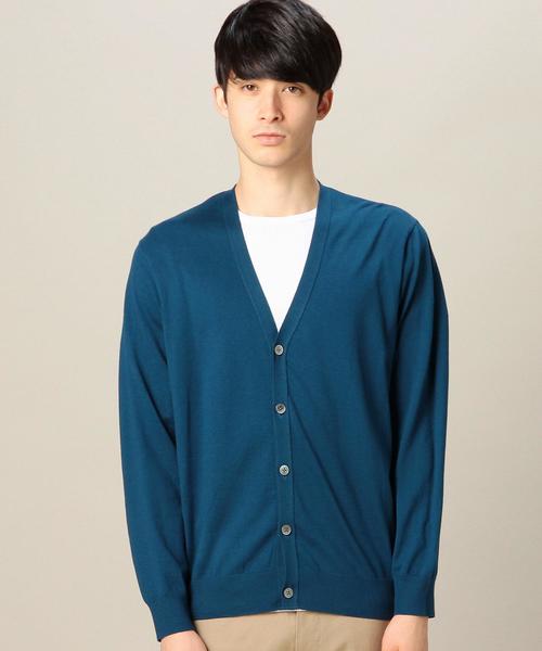 BEAUTY&YOUTH UNITED ARROWS（ビューティーアンドユースユナイテッドアローズ）の「BY スーピマ Vカーディガン◆（カーディガン/ボレロ・メンズ・グレー/コバルトブルー/ネイビー・SMALL/MEDIUM/LARGE/X-LARGE）」の6枚目の写真