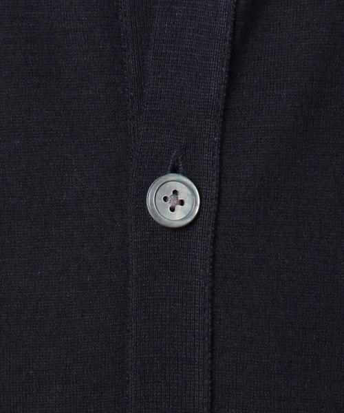 BEAUTY&YOUTH UNITED ARROWS（ビューティーアンドユースユナイテッドアローズ）の「BY スーピマ Vカーディガン◆（カーディガン/ボレロ・メンズ・グレー/コバルトブルー/ネイビー・SMALL/MEDIUM/LARGE/X-LARGE）」の4枚目の写真