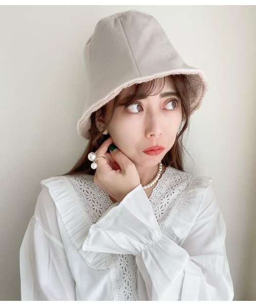 リバーシブルチューリップバケットハット（ハット）｜14+（イチヨン