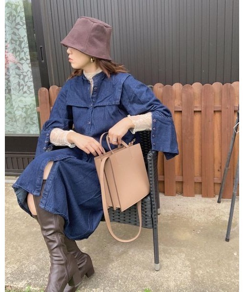 リバーシブルチューリップバケットハット（ハット）｜14+（イチヨン