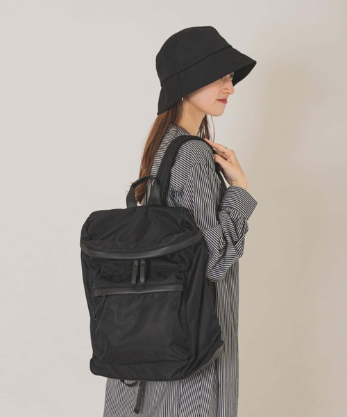 RODE SKO（ロデスコ）の「撥水ナイロンリュック（バックパック/リュック・レディース・ブラック・ONE）」の10枚目の写真