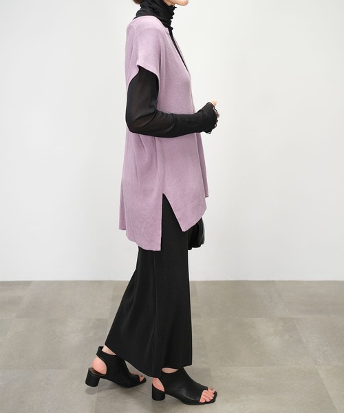 ＡＮＤＪ（アンドジェイ）の「【2022/AW】カットオフプリーツナロースカート（スカート・レディース・マスタード/ブラック/モスグリーン/アイボリー/テラコッタ・M）」の7枚目の写真