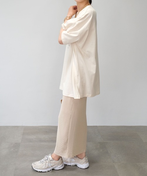 ＡＮＤＪ（アンドジェイ）の「【2022/AW】カットオフプリーツナロースカート（スカート・レディース・マスタード/ブラック/モスグリーン/アイボリー/テラコッタ・M）」の14枚目の写真