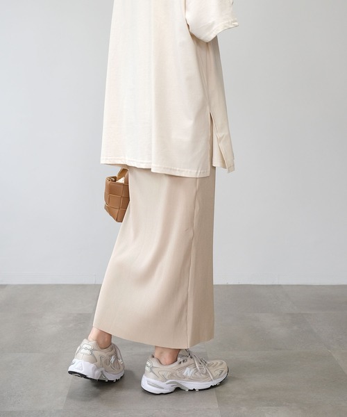 ＡＮＤＪ（アンドジェイ）の「【2022/AW】カットオフプリーツナロースカート（スカート・レディース・マスタード/ブラック/モスグリーン/アイボリー/テラコッタ・M）」の15枚目の写真