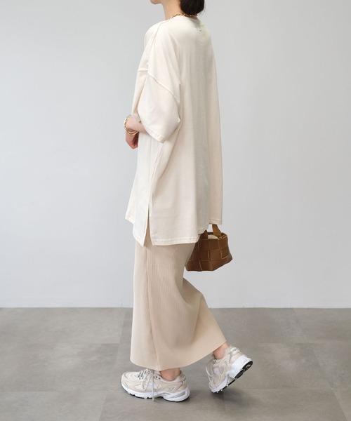 ＡＮＤＪ（アンドジェイ）の「【2022/AW】カットオフプリーツナロースカート（スカート・レディース・マスタード/ブラック/モスグリーン/アイボリー/テラコッタ・M）」の16枚目の写真