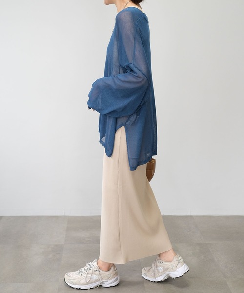 ＡＮＤＪ（アンドジェイ）の「【2022/AW】カットオフプリーツナロースカート（スカート・レディース・マスタード/ブラック/モスグリーン/アイボリー/テラコッタ・M）」の18枚目の写真