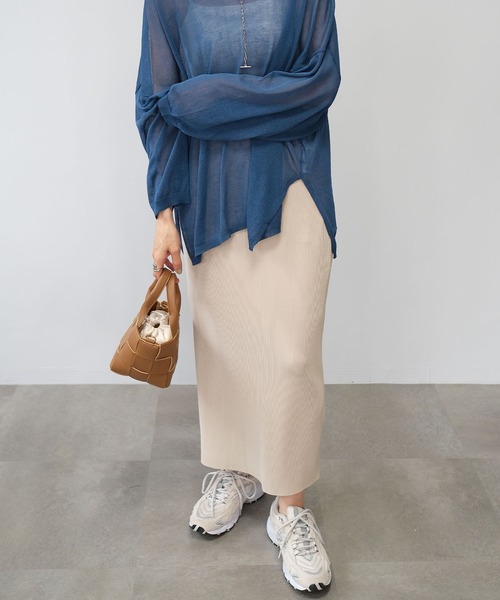 ＡＮＤＪ（アンドジェイ）の「【2022/AW】カットオフプリーツナロースカート（スカート・レディース・マスタード/ブラック/モスグリーン/アイボリー/テラコッタ・M）」の19枚目の写真