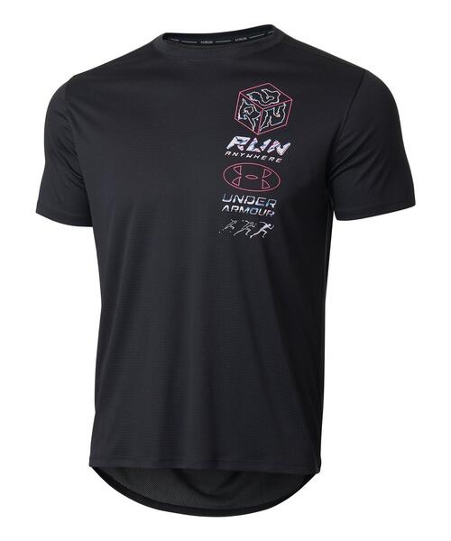 UNDER ARMOUR（アンダーアーマー）の「UAランエニウェア メッシュ グラフィック ショートスリーブ Tシャツ（ランニング/メンズ）（Tシャツ/カットソー・メンズ・ブラック/ブルー・S/XL/L/M/XXL）」の18枚目の写真