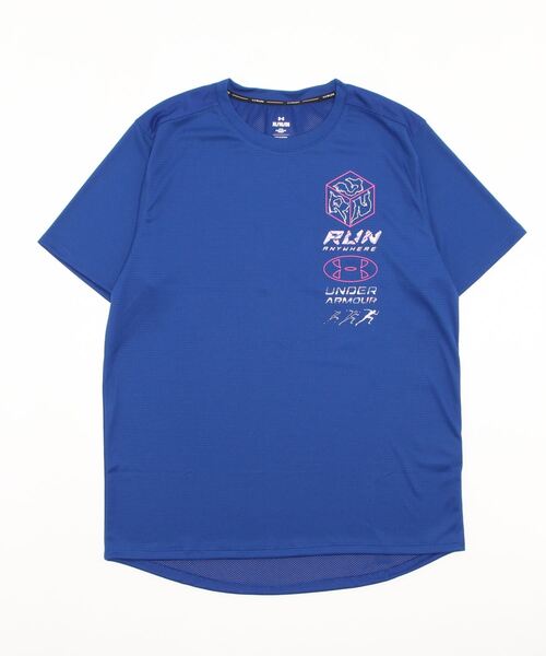 UNDER ARMOUR（アンダーアーマー）の「UAランエニウェア メッシュ グラフィック ショートスリーブ Tシャツ（ランニング/メンズ）（Tシャツ/カットソー・メンズ・ブラック/ブルー・S/XL/L/M/XXL）」の10枚目の写真