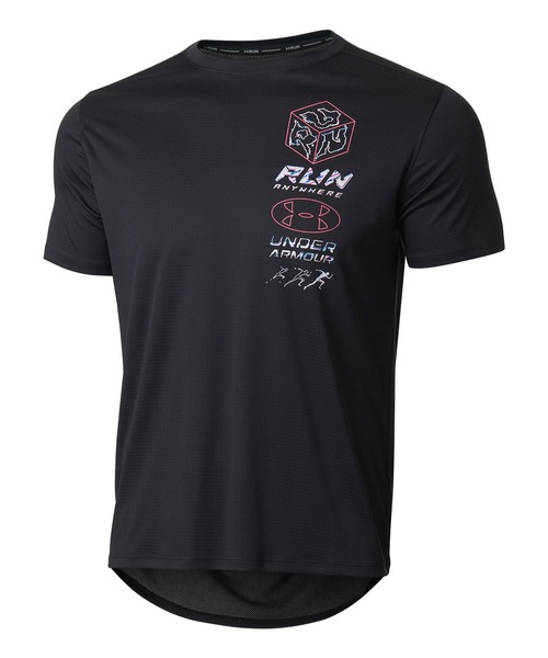 UNDER ARMOUR（アンダーアーマー）の「UAランエニウェア メッシュ グラフィック ショートスリーブ Tシャツ（ランニング/メンズ）（Tシャツ/カットソー・メンズ・ブラック/ブルー・S/XL/L/M/XXL）」の11枚目の写真