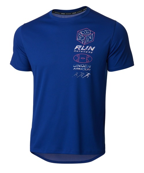 UNDER ARMOUR（アンダーアーマー）の「UAランエニウェア メッシュ グラフィック ショートスリーブ Tシャツ（ランニング/メンズ）（Tシャツ/カットソー・メンズ・ブラック/ブルー・S/XL/L/M/XXL）」の13枚目の写真
