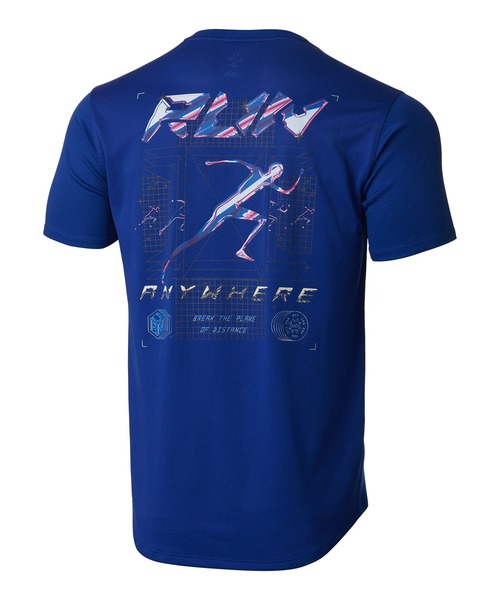 UNDER ARMOUR（アンダーアーマー）の「UAランエニウェア メッシュ グラフィック ショートスリーブ Tシャツ（ランニング/メンズ）（Tシャツ/カットソー・メンズ・ブラック/ブルー・S/XL/L/M/XXL）」の14枚目の写真
