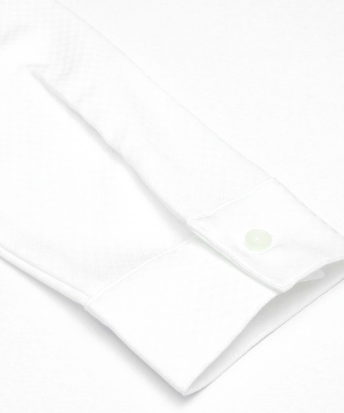 TOKYO SHIRTS（トウキョウシャツ）の「形態安定ノーアイロン フリル付きスタンドカラー 長袖ビジネスワイシャツ（ビジネスシャツ・レディース・ホワイト・S/M/L/LL）」の2枚目の写真