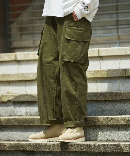 FIDELITY（フィデリティ）の「MILITARY TWILL CARGO PANTS / ミリタリー ツイル カーゴパンツ（カーゴパンツ・メンズ・チャコール/オリーブ/カーキ/オフホワイト・LARGE/MEDIUM/X-LARGE）」の3枚目の写真