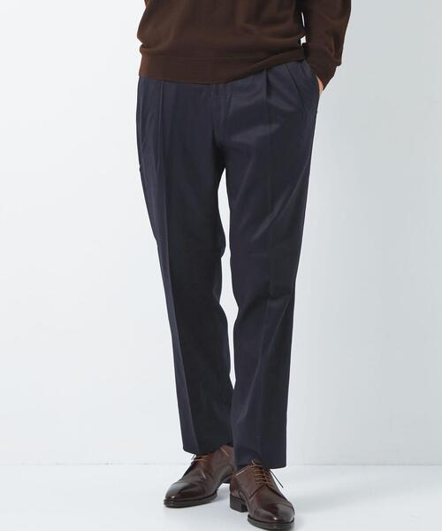 green label relaxing（グリーンレーベルリラクシング）の「TCWPU ツイル 2プリーツ ドレスチノ スラックス -ウォッシャブル-（スラックス・メンズ・ダークグリーン/ベージュ/ネイビー・S/M/L/XL）」の3枚目の写真