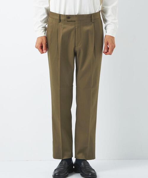 green label relaxing（グリーンレーベルリラクシング）の「TCWPU ツイル 2プリーツ ドレスチノ スラックス -ウォッシャブル-（スラックス・メンズ・ダークグリーン/ベージュ/ネイビー・S/M/L/XL）」の18枚目の写真