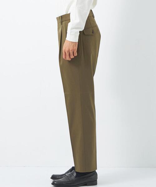 green label relaxing（グリーンレーベルリラクシング）の「TCWPU ツイル 2プリーツ ドレスチノ スラックス -ウォッシャブル-（スラックス・メンズ・ダークグリーン/ベージュ/ネイビー・S/M/L/XL）」の9枚目の写真