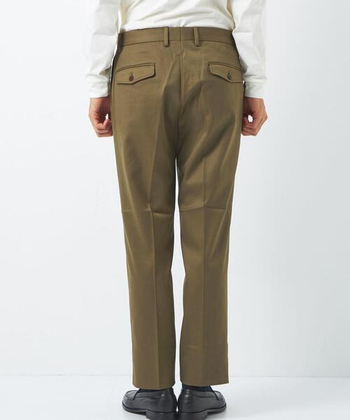 green label relaxing（グリーンレーベルリラクシング）の「TCWPU ツイル 2プリーツ ドレスチノ スラックス -ウォッシャブル-（スラックス・メンズ・ダークグリーン/ベージュ/ネイビー・S/M/L/XL）」の4枚目の写真