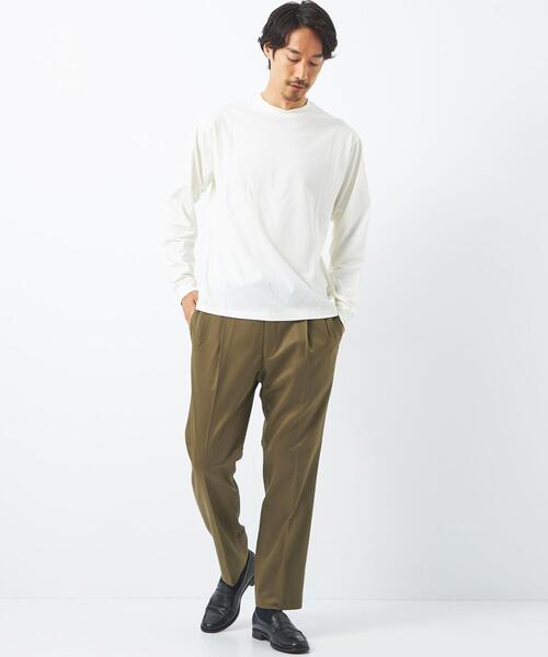 green label relaxing（グリーンレーベルリラクシング）の「TCWPU ツイル 2プリーツ ドレスチノ スラックス -ウォッシャブル-（スラックス・メンズ・ダークグリーン/ベージュ/ネイビー・S/M/L/XL）」の7枚目の写真