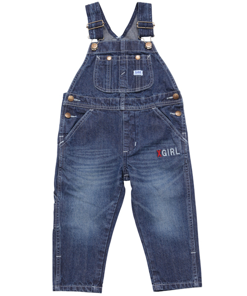 X-girl Stages（エックスガールステージス）の「【VERY11月号掲載】XGS★×Lee OVERALLS(4T～7T)（つなぎ/オールインワン・キッズ・マルチ/ライトインディゴブルー・4T/5T/6T/7T）」の9枚目の写真