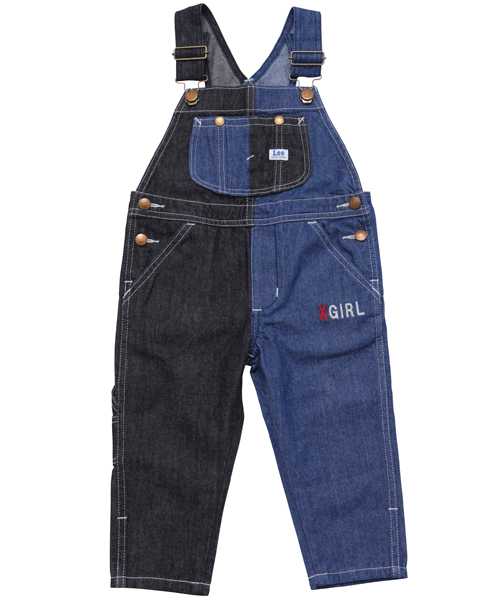 X-girl Stages（エックスガールステージス）の「【VERY11月号掲載】XGS★×Lee OVERALLS(4T～7T)（つなぎ/オールインワン・キッズ・マルチ/ライトインディゴブルー・4T/5T/6T/7T）」の3枚目の写真