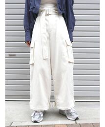 Ungrid | 起毛カーゴデザインパンツ(カーゴパンツ)