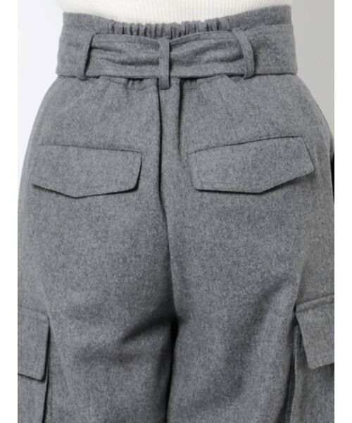 Ungrid(アングリッド)の「起毛カーゴデザインパンツ(カーゴパンツ・レディース・アイボリー/グレー・SMALL/MEDIUM)」の9枚目の写真