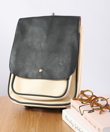 FUNALIVE（ファンアライブ）の「Craig フェイクレザーパイピングフラップミニリュックサック（バックパック/リュック）」